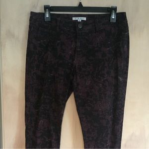 Ladies cotton purple marled jean. Like new.